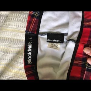 BlackMilk Tartan fleece-lined leggings